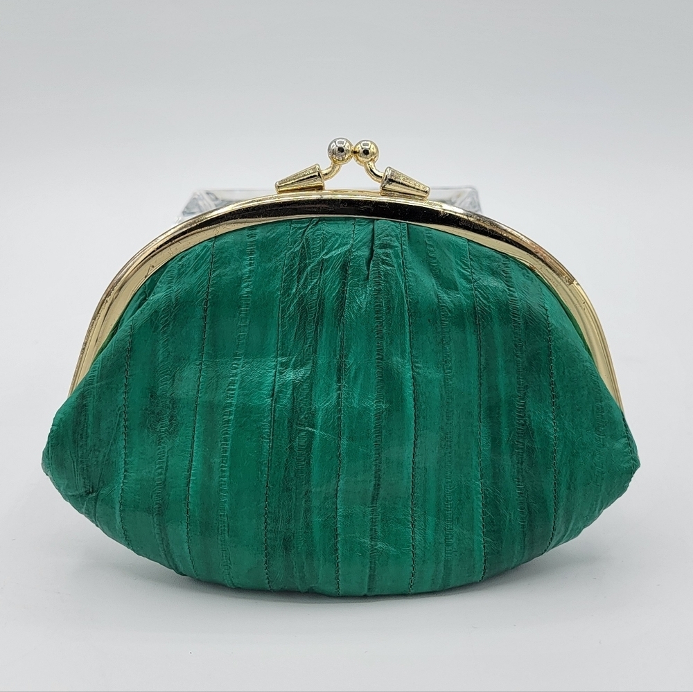Vintage Green Kisslock Coin Purse #2854